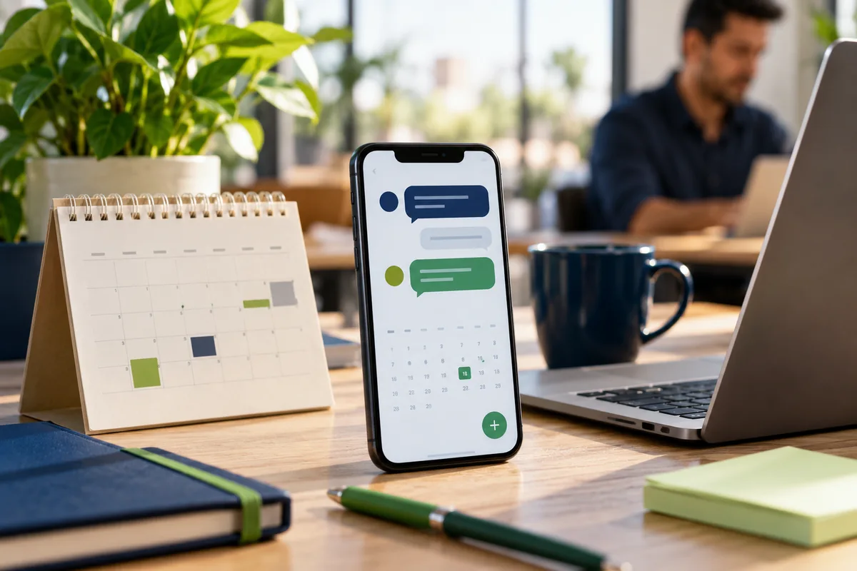 Customer service and follow-up automation with chat and calendar