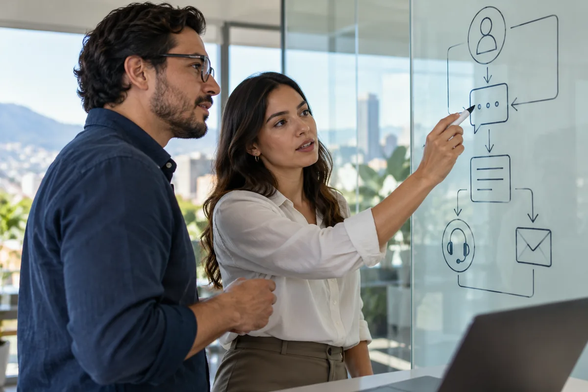 Specialists designing AI agent workflows for businesses